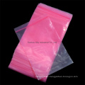 Ziplock PE Pink Antistatic Bagan for Packaging Electronic Parts